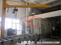 上海凤凰联盟为客户研制镀膜线挡板自动手动喷砂机